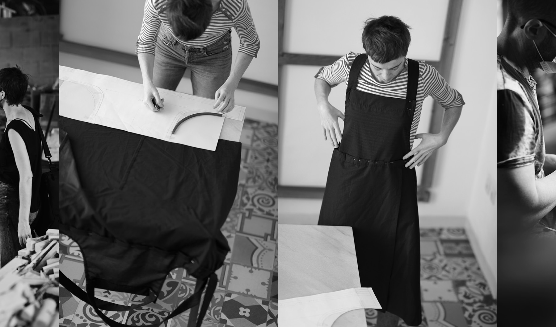 Mudthing  Linen apron, lightweight design