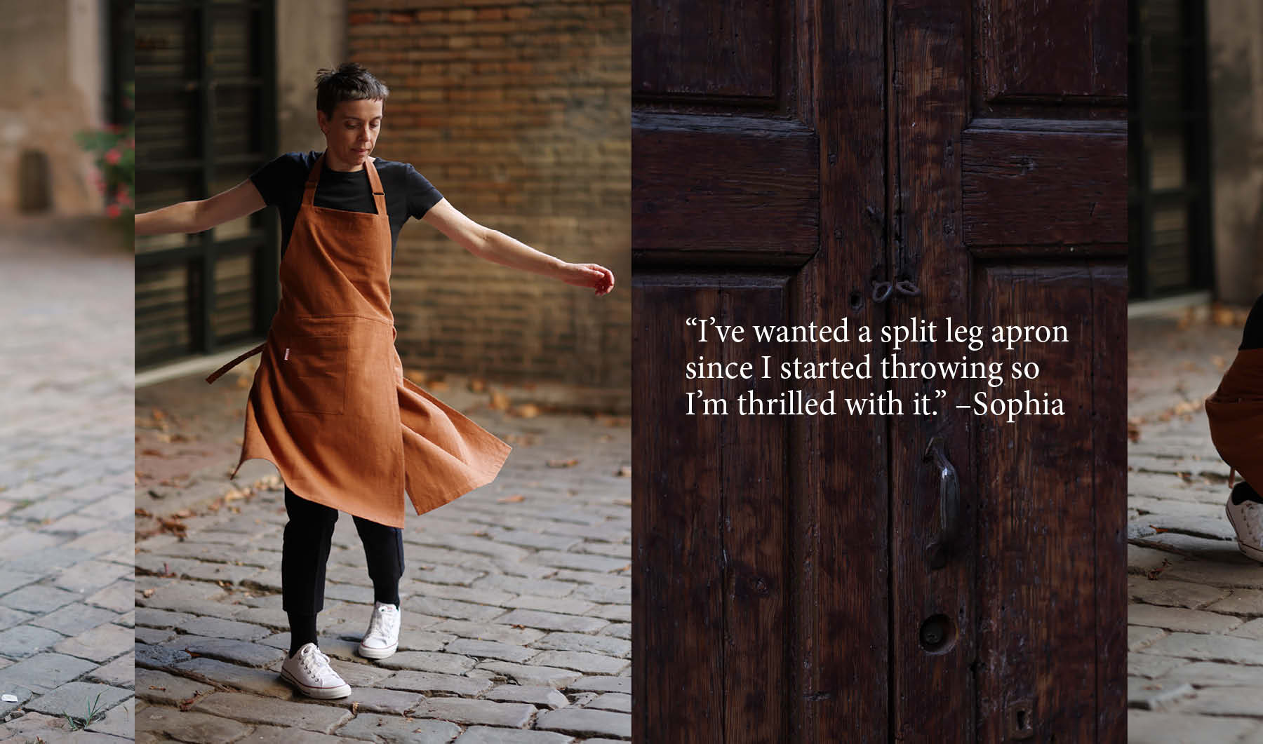 Mudthing  Linen apron, lightweight design