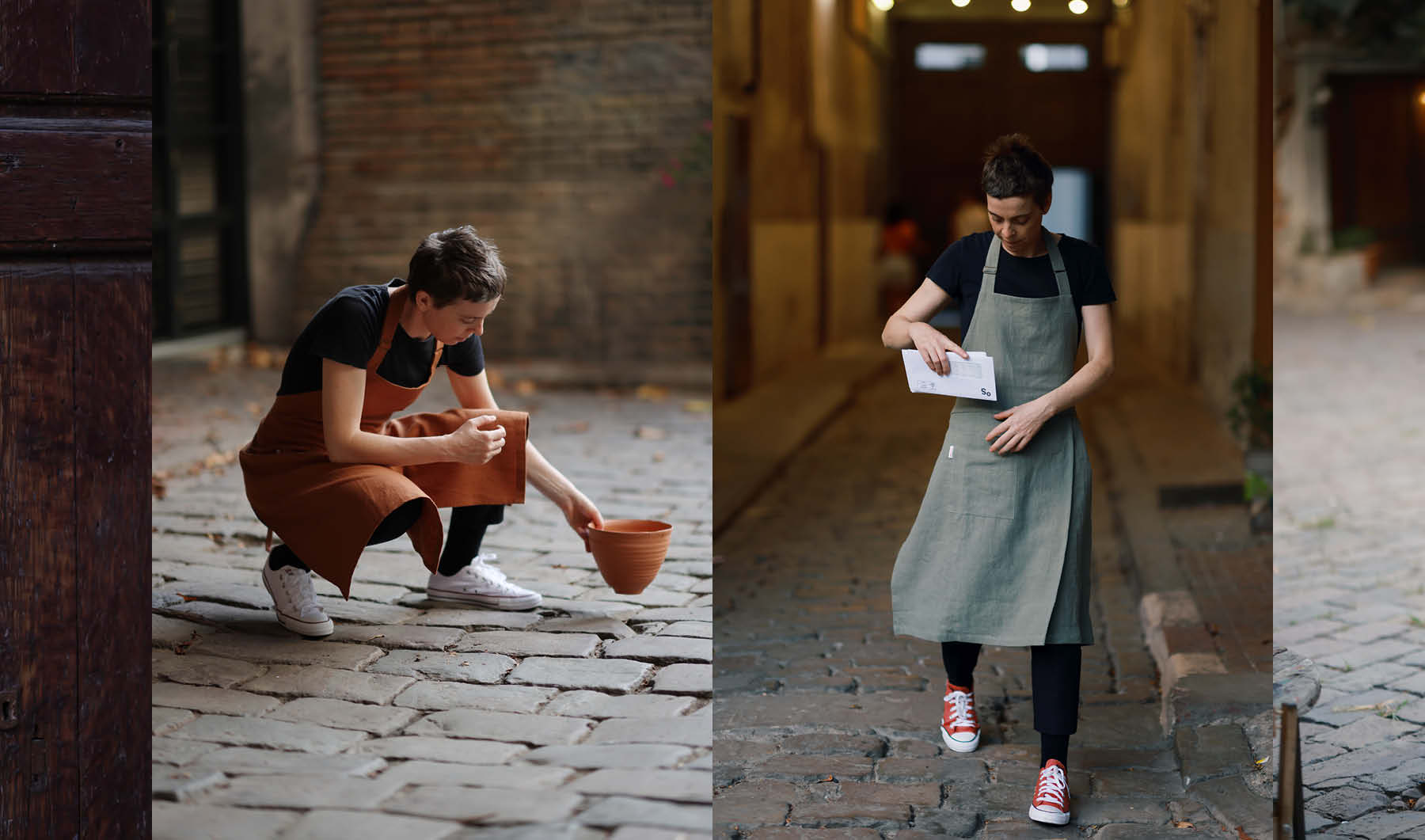 Mudthing  Linen apron, lightweight design