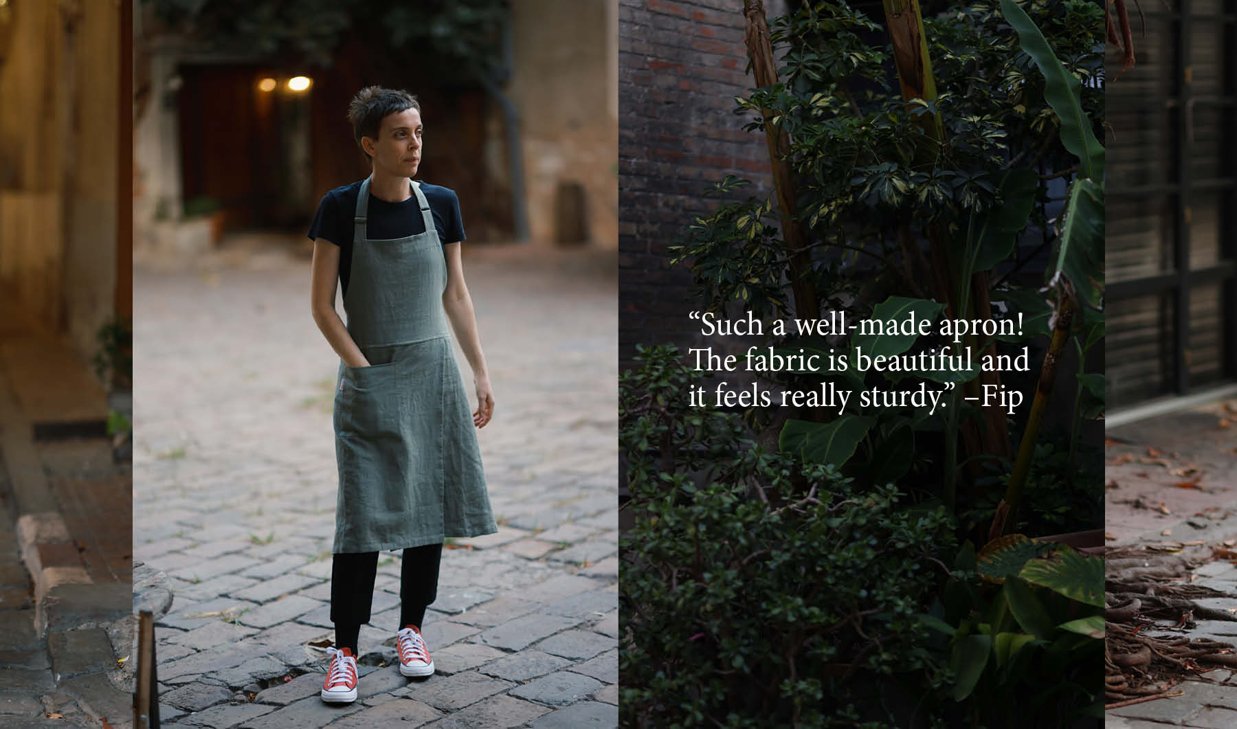 Mudthing  Linen apron, lightweight design
