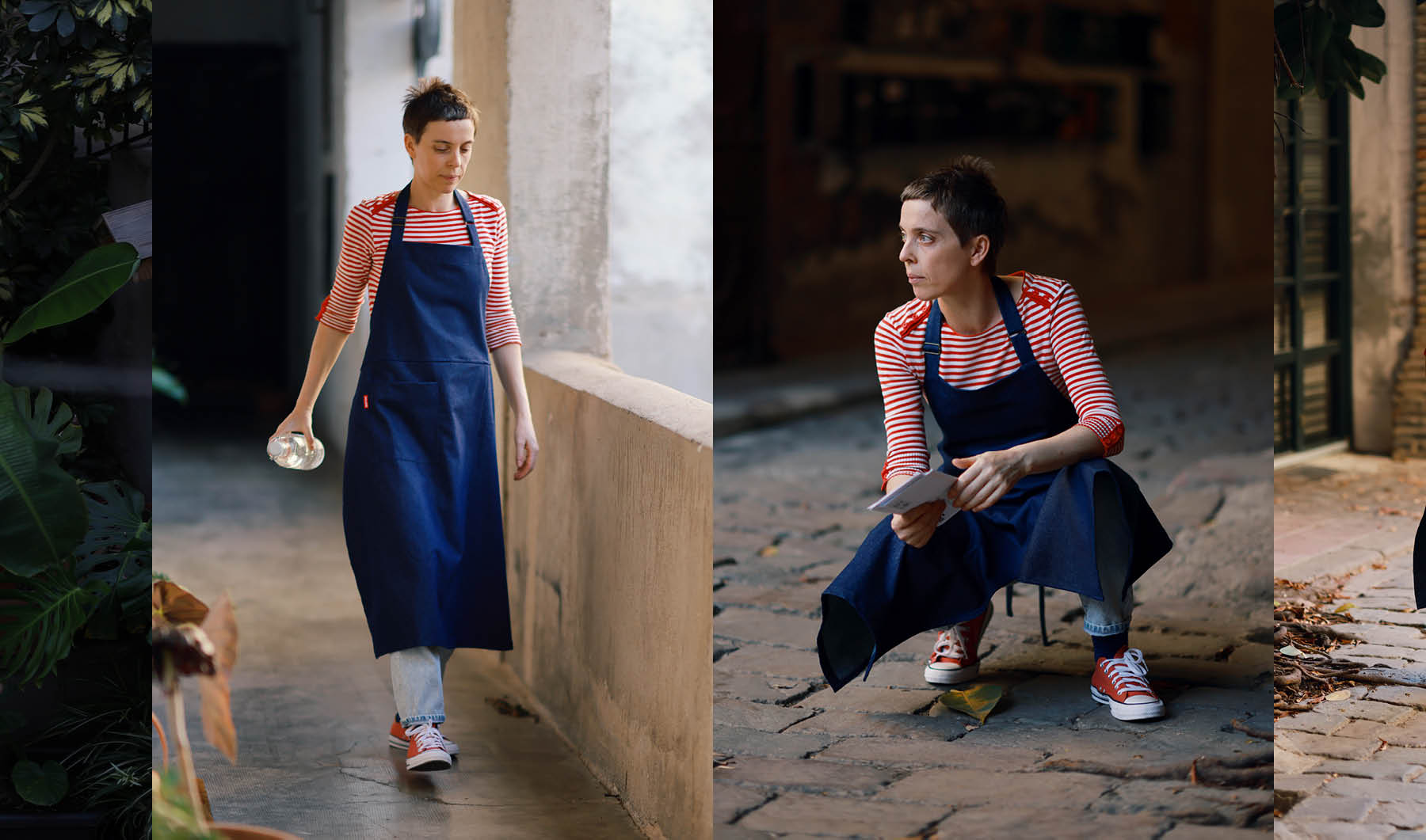 Mudthing  Tablier en denim