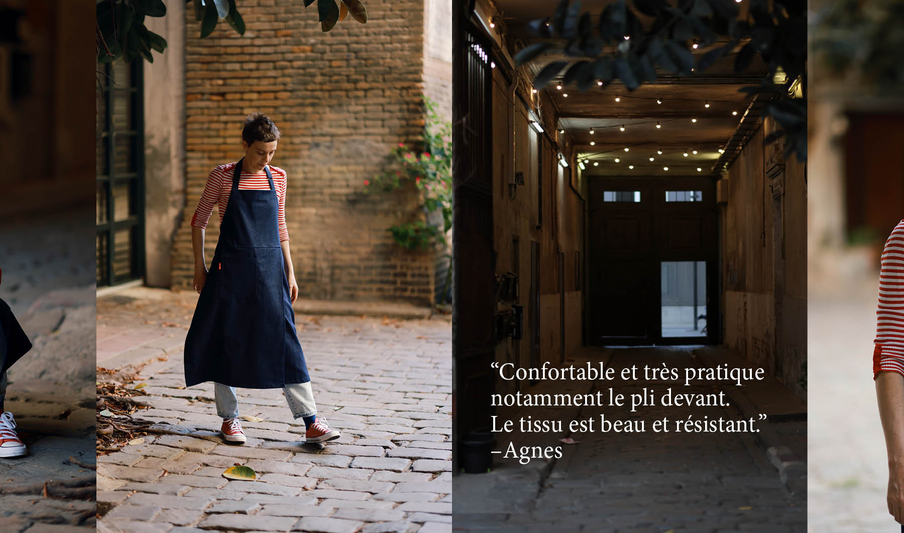 Mudthing  Tablier en denim