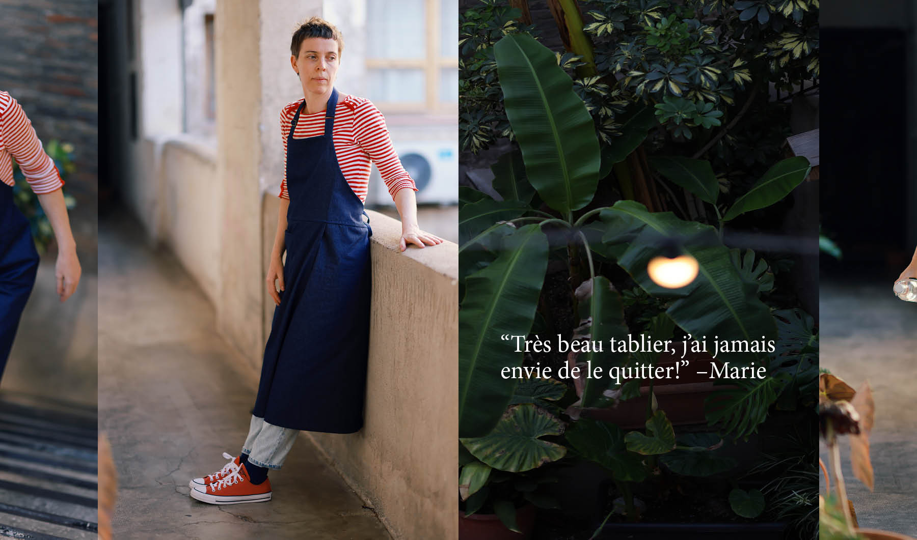 Mudthing  Tablier en denim
