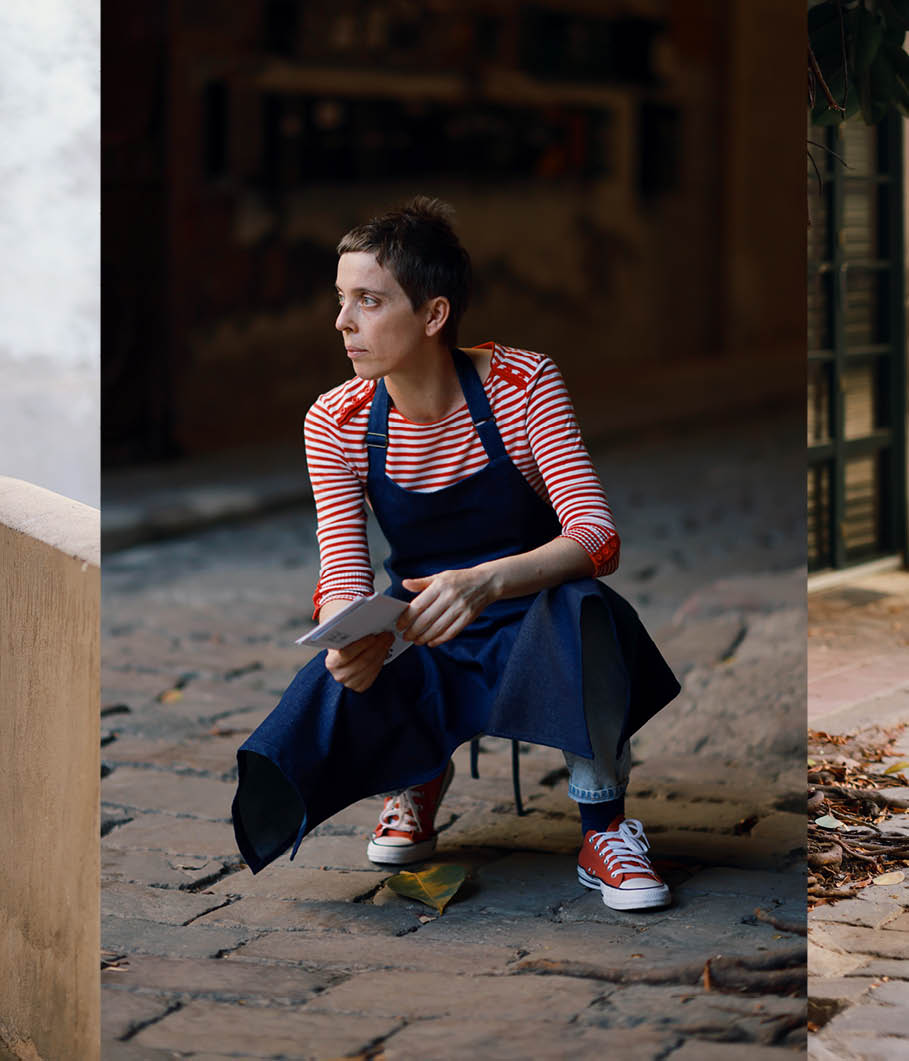 Mudthing  Tablier en denim
