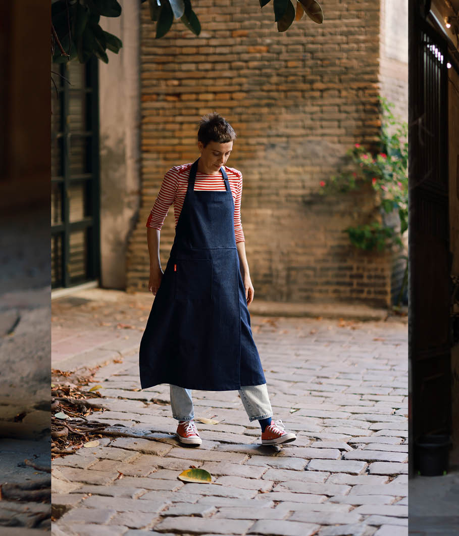 Mudthing  Tablier en denim