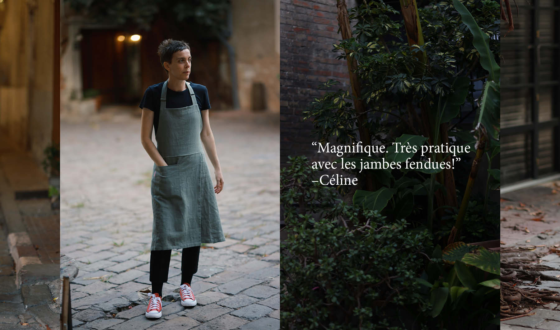 Mudthing  Tablier en lin