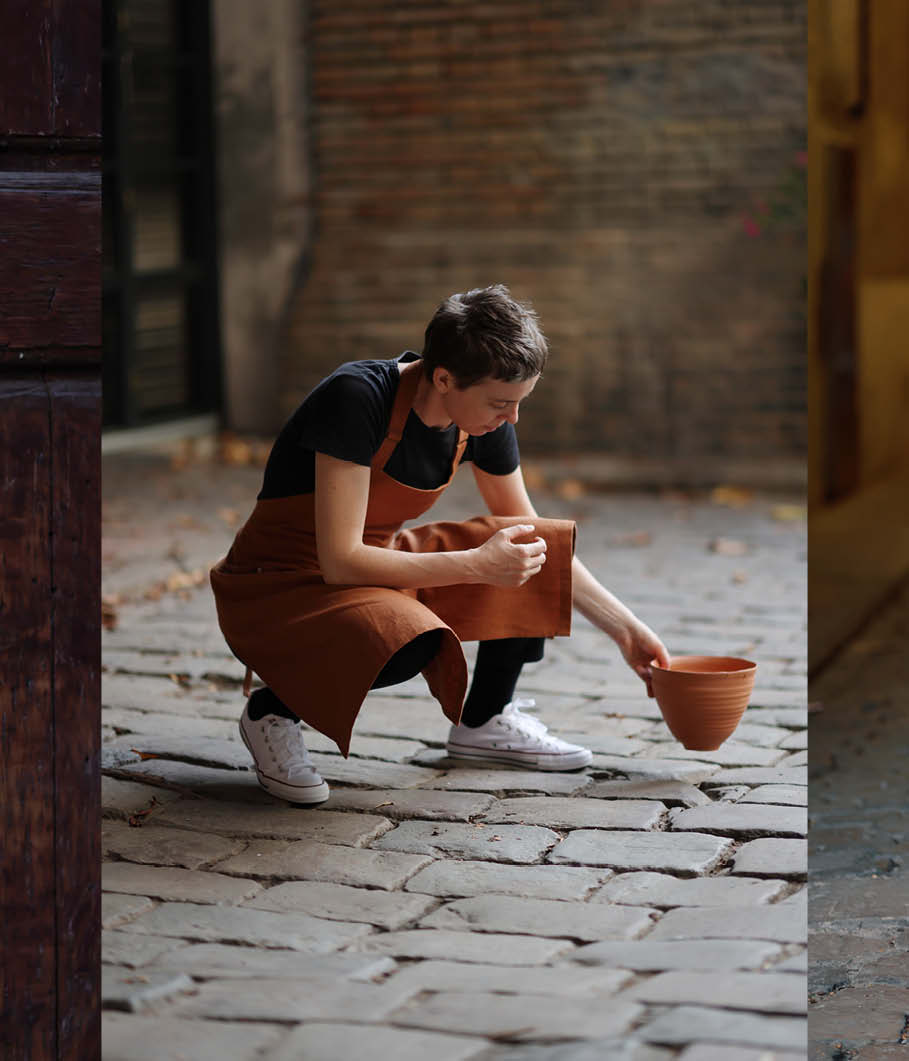 Mudthing  Tablier en lin
