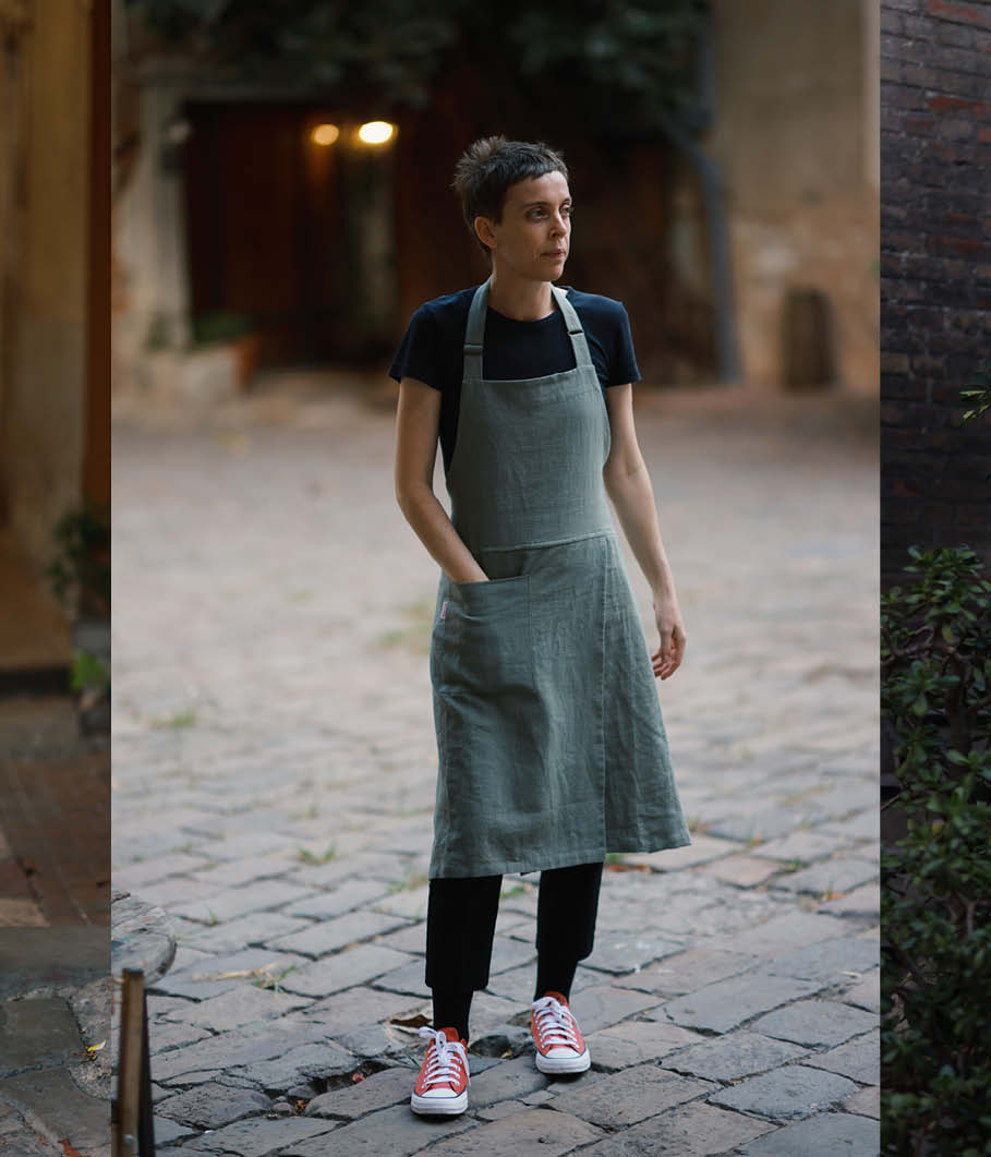 Mudthing  Tablier en lin